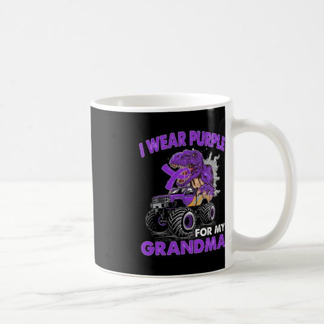 Support Grandma Pancreatic Cancer Monster Lastbil  Kaffemugg (Höger)