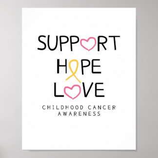 support.hope.kärlek. Poster och utskrifter av canc