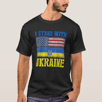 Support jag står på med ukrainsk ukrainsk FlL från T Shirt