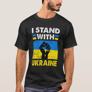 Support jag står på med ukrainsk ukrainsk FlL från T Shirt