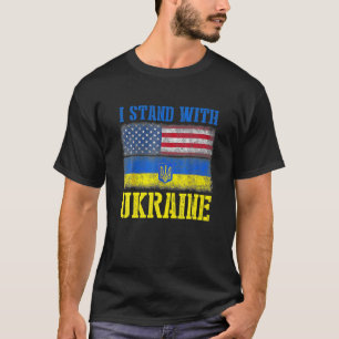 Support jag står på med ukrainsk ukrainsk FlL från T Shirt