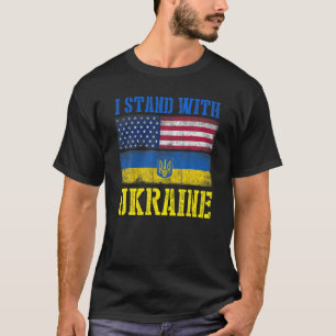 Support jag står på med ukrainsk ukrainsk FlL från T Shirt