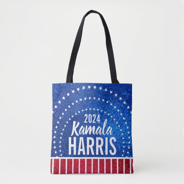 Support Kamala Harris 2024 Progress and Unity Tygkasse (Framsida)