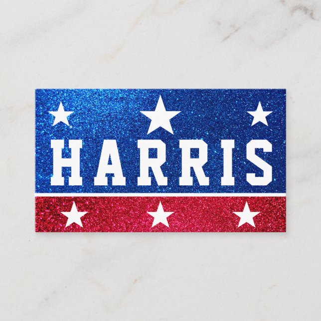 Support Kamala Harris 2024 Progress and Unity Visitkort (Framsida)