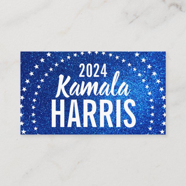Support Kamala Harris 2024 Progress and Unity Visitkort (Framsida)