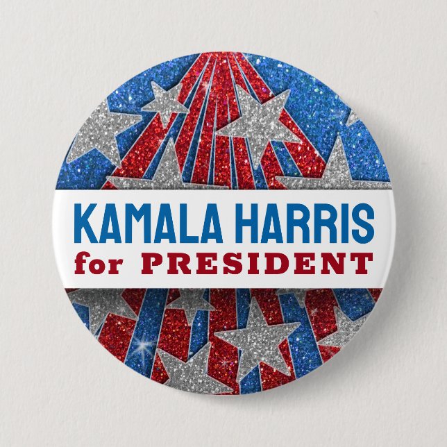 Support Kamala Harris 2024: Upplev framtiden för Knapp (Framsida)