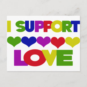 Support Kärlek Vykort