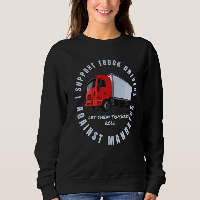 Support Lastbil Drivers Freedom Convoy 2022 Protes T Shirt (Framsida)
