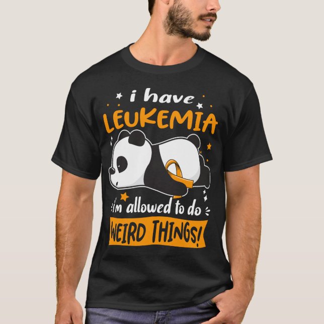 Support Leukemia Awareness Gifts T Shirt (Framsida)