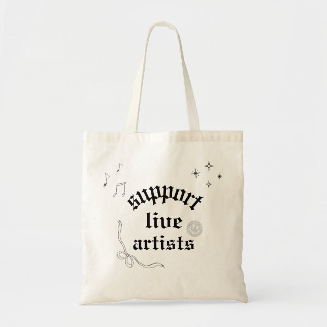 Support Live Artists - Tote Tygkasse (Framsidan)