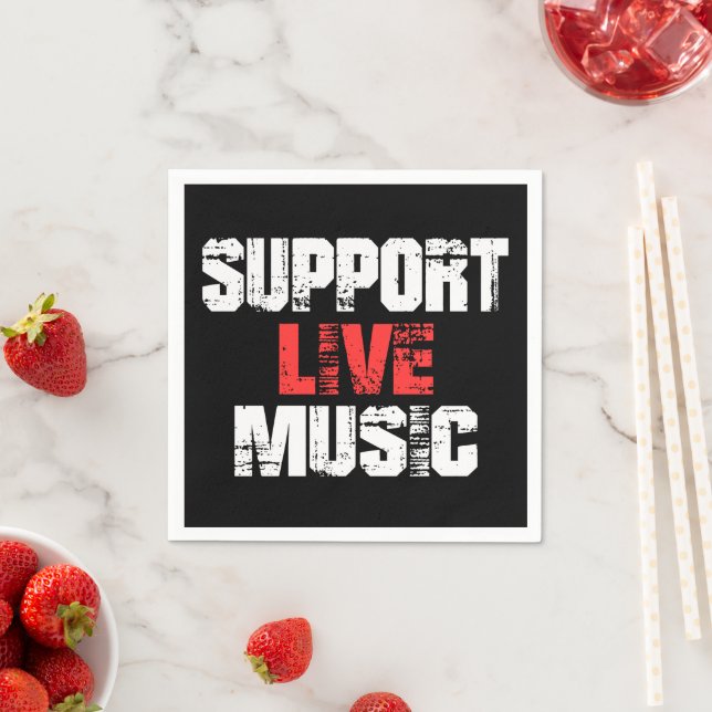 Support Live Music Pappersservett (Insitu)