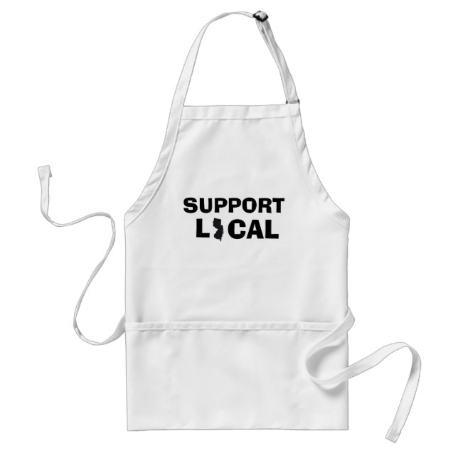 Support Local Apron - New Jersey (NJ) Förkläde (Framsidan)