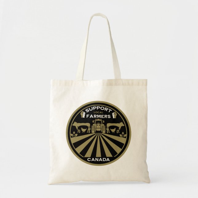 Support Local Canadian Farm Product Tygkasse (Framsidan)