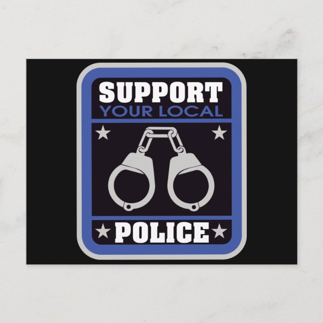 Support Local Police Vykort (Framsida)