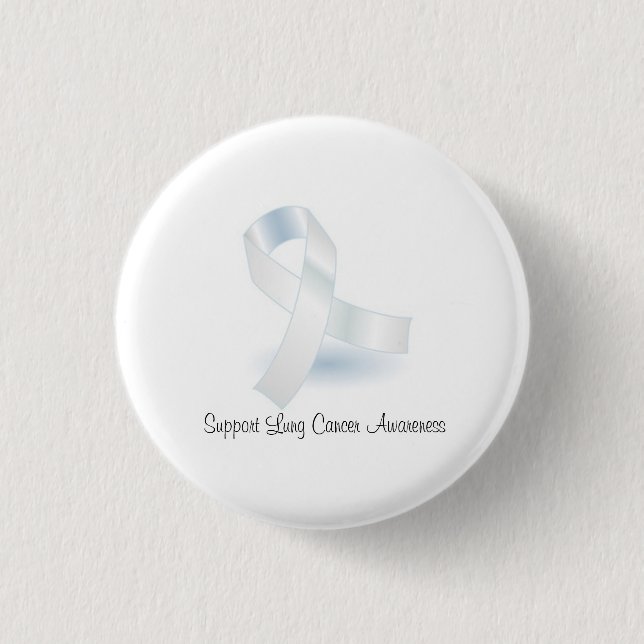 Support Lung Cancer Awareness - Round Button Knapp (Framsida)
