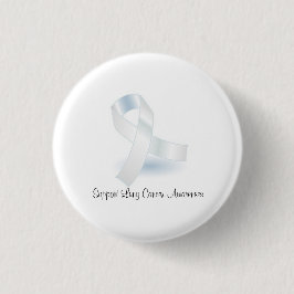 Support Lung Cancer Awareness - Round Button Knapp