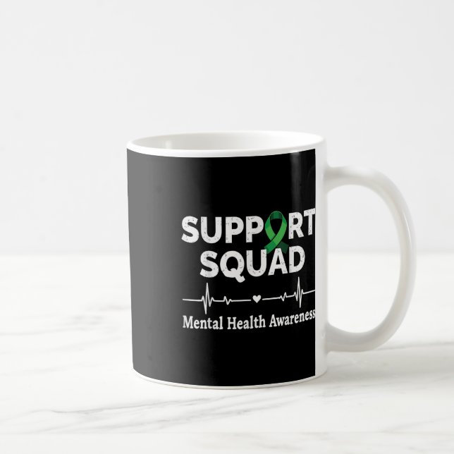 Support månadsstöd för ökad medvetenhet om psykisk kaffemugg (Höger)