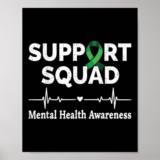 Support månadsstöd för ökad medvetenhet om psykisk poster (Framsidan)