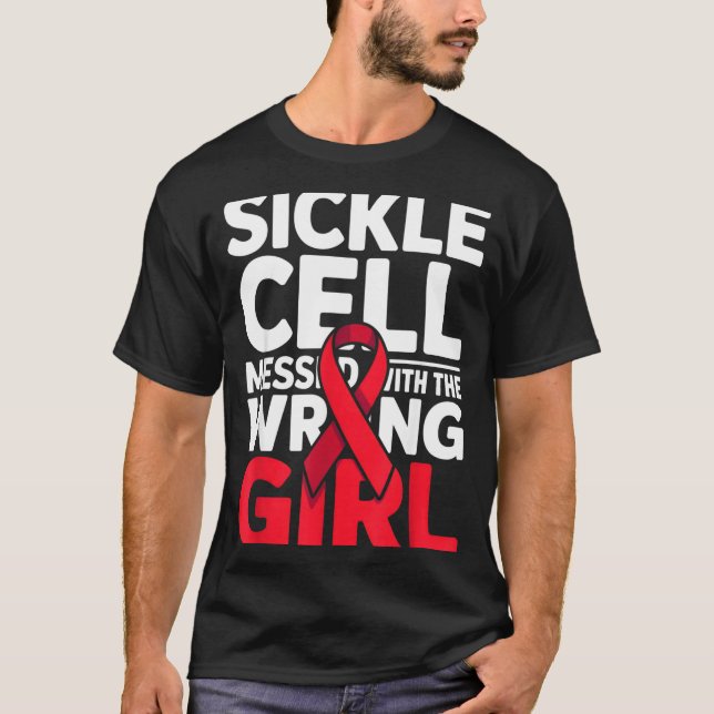 Support Messed Wrong Sickle Warrior Cell Smile T Shirt (Framsida)