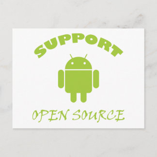 Support Open Source Robot Vykort