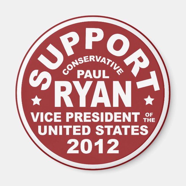 Support Paul Ryan Vice President Seal Magnet (Framsidan)
