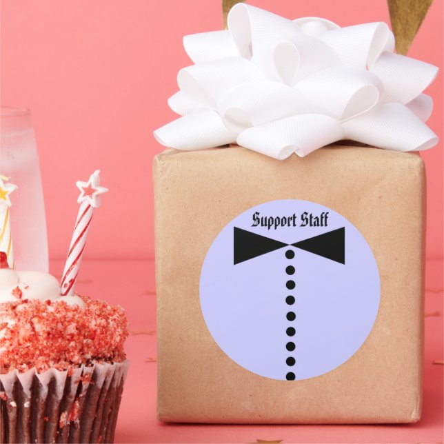 Support-personalens etikett - (Part)