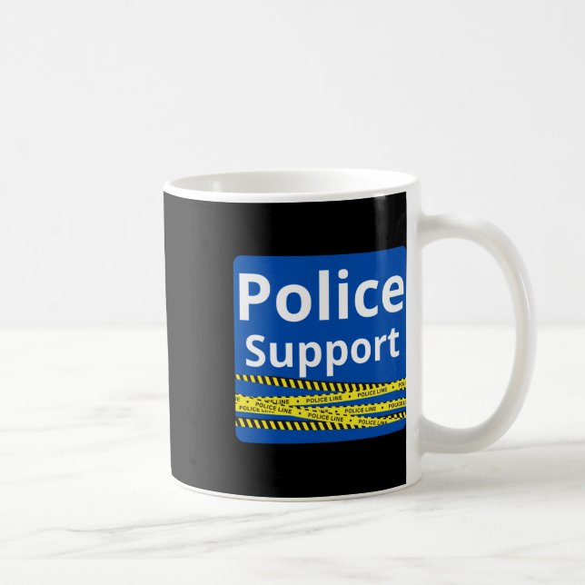 Support Police Kaffemugg (Höger)