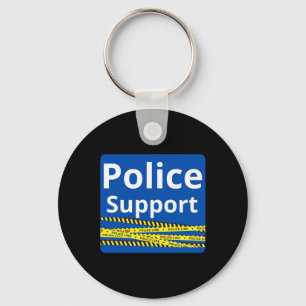 Support Police Nyckelring