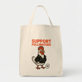 Support Polinators Cool Rooster in Leather Jacket Tygkasse