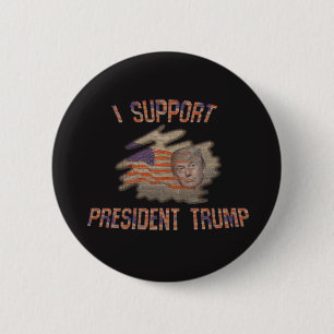Support President Trump Buttons Badges Knapp