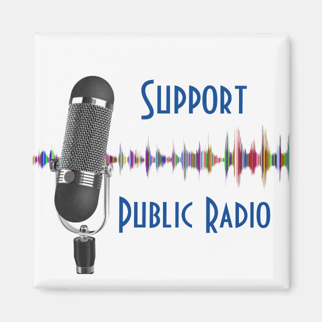 Support Public Radio Magnet (Framsidan)