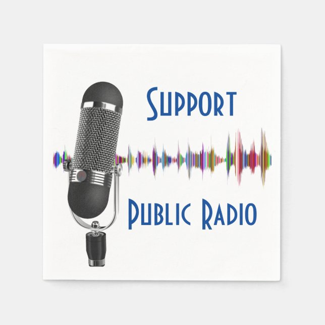 Support Public Radio Pappersservett (Framsidan)