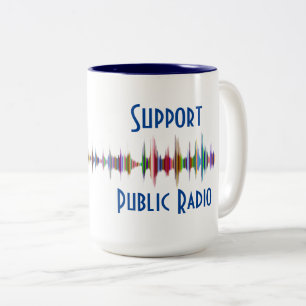 Support Public Radio Två-Tonad Mugg