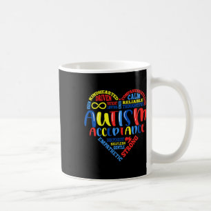 Support Puzzle P för godkännande av autism - medve Kaffemugg