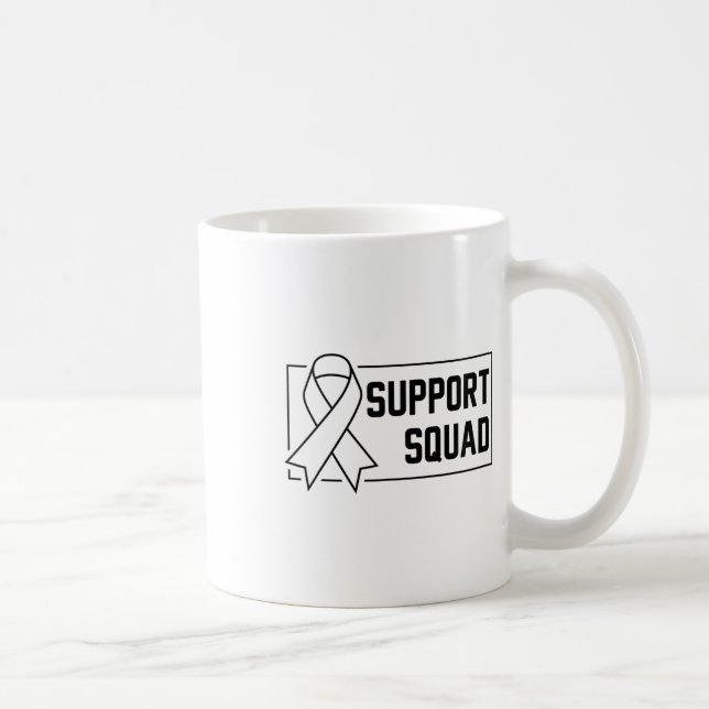 Support Quad Orange Warrior Crps Awareness Kaffemugg (Höger)