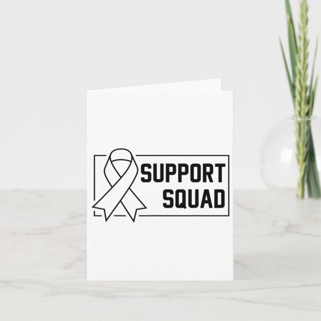 Support Quad Orange Warrior Crps Awareness Kort (Framsida)