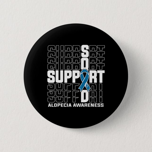 Support Squad Alopecia Awareness Knapp (Framsida)