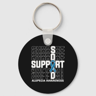 Support Squad Alopecia Awareness Nyckelring