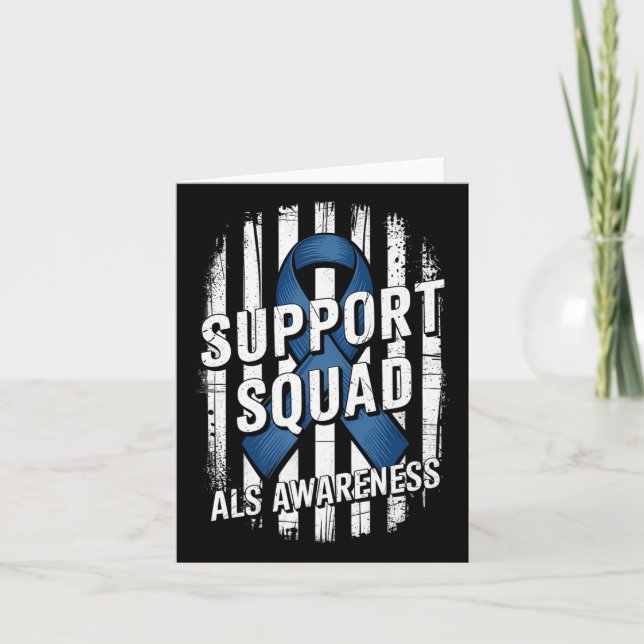 Support Squad Als Awareness Month USA Fla Kort (Framsida)