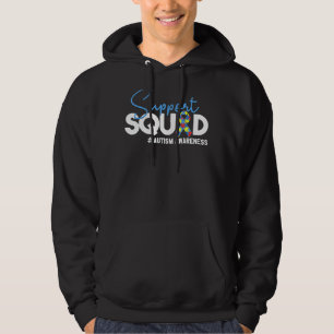 Support Squad Autism Awareness in April Ribbon Puz Hoodie