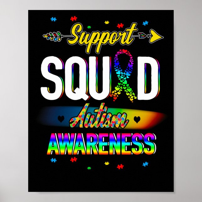 Support Squad Autism Awareness Poster (Framsidan)