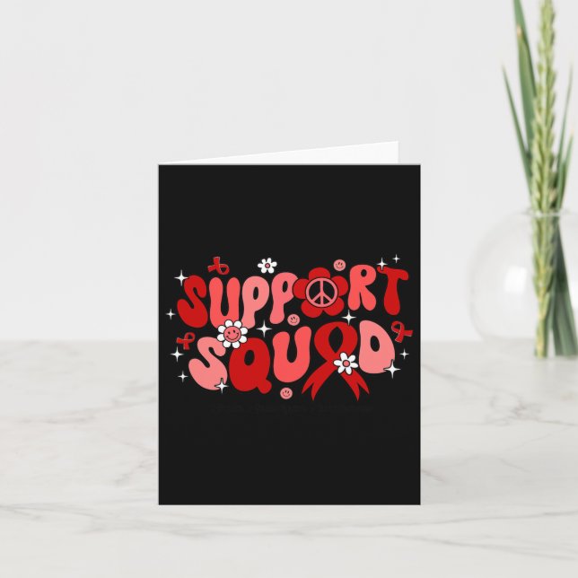 Support Squad Brain Aneurysm Awareness Gifts Kort (Framsida)