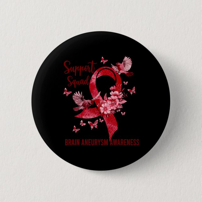 Support Squad Brain Aneurysm Awareness Knapp (Framsida)