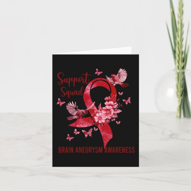 Support Squad Brain Aneurysm Awareness Kort (Framsida)
