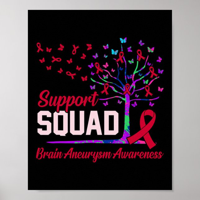 Support Squad Brain Aneurysm Awareness Månadsstöd Poster (Framsidan)