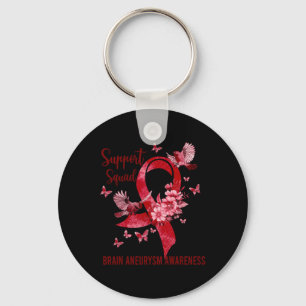 Support Squad Brain Aneurysm Awareness Nyckelring