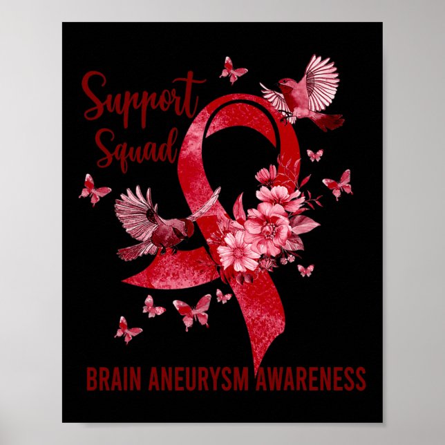 Support Squad Brain Aneurysm Awareness Poster (Framsidan)