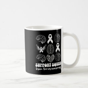 Support Squad Brain Tumor Awareness Month Go Grått Kaffemugg