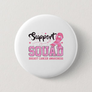Support Squad Breast Cancer Awareness Coquette Pin Knapp