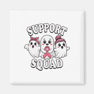 Support Squad Breast Cancer Awareness Cute Spöken Magnet